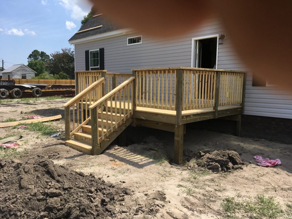 The Jones' Back Deck Completed